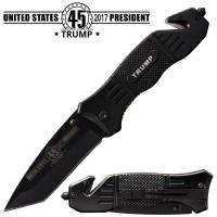 KS-1021-1-PTM - Trump 45th President Action Liner Lock Tanto Blade Knife