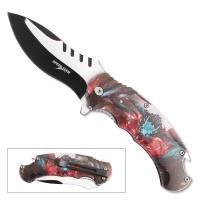 11223-A - 3D Printed SPEED TECH Spring Assisted Fantasy Dragon Pocket Knife
