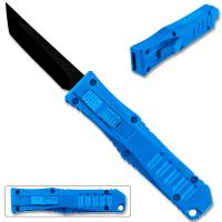 27064BL - Legends Micro OTF Blade Knife Blue Out The Front Tanto Blade