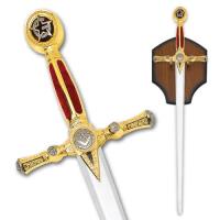 SB-4915RD - Classic Masonic Freemasonry Sword - Knight&#39;s Templar