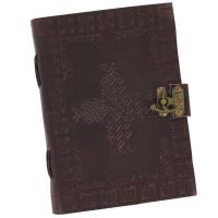 IN8655BRWL - Handmade Celtic Cross Leather Journal