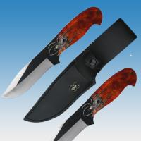 FM-451SP - Fantasy Master Spider Seeking Knife FULL TANG Clear Acrylic Handle Grips Bowie