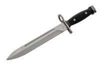 EW-6737 - World War II Bayonet Black Synthetic Great Bayonet Fixed Knife 8.88&quot; Spear Point