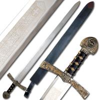 EW-003 - King Richard the Lionheart Sword Lion Crested Medieval Ceremonial Longsword
