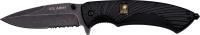 A-A1025BSW - Officially Licensed US Army Spring Assisted Tactical Survival Knife BLACK Serrated