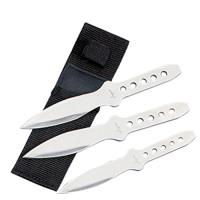 A1303-S - Ninja Throwing Knives Set of 3 Martial Arts Stainless Steel with Sheath