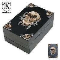 BK1717 - Fantasy D &#39;cor Skull Trinket Box - BK1717