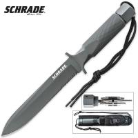 17-SCHF1 - Schrade Extreme Survival Large Spear Point Fixed Blade Knife