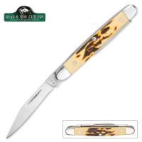 19-BC50332 - Bear Stag Delrin Pen Knife