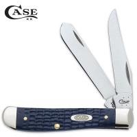 19-CA13006 - WR Case &amp; Sons Navy Blue American Workman Mini Trapper Pocket Knife