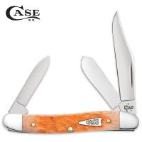 19-CA67609 - Case Peach Bone Medium Stockman Pocket Knife