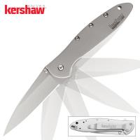 19-KS1660 - Kershaw Leek Assisted Opening Pocket Knife Silver