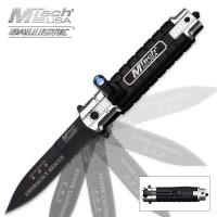 19-MC4822 - MTech Ballistic Emergency Rescue Assisted Opening Pocket Knife With LED Light