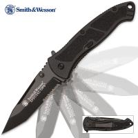 19-SWBSPECLS - Smith &amp; Wesson Special Ops Assisted Opening Pocket Knife Tanto Serrated