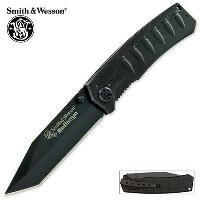 SWCK112 - Smith &amp; Wesson Bullseye Tactical Tanto Pocket Knife - SWCK112