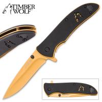 19-TW532 - Timber Wolf Golden Wolf Pocket Knife