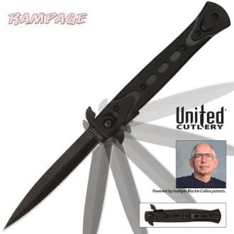 United Cutlery Rampage Assisted Opening Stiletto Black - UC2885