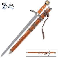 XL1123 - Medieval Broad Sword &amp; Matching Scabbard - XL1123