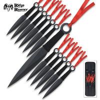 RR534 - Ridge Runner 12 Piece Throwing Knife Set - RR534