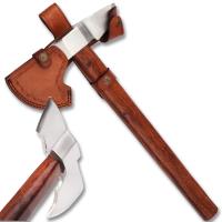 AX-11 - Hand Forged Viking Axe Carbon Steel Head Wood Handle