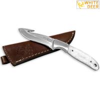 BDM-9407 - WHITE DEER Blank Guthook Junior Series J2 Steel Skinner Knife Blade