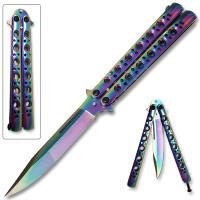 BF-105RB - Balisong Rainbow Butterly Knife