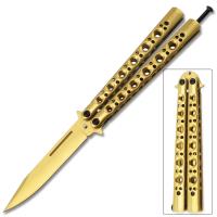 BF-105GD - Swift Gold Balisong Butterfly Knife