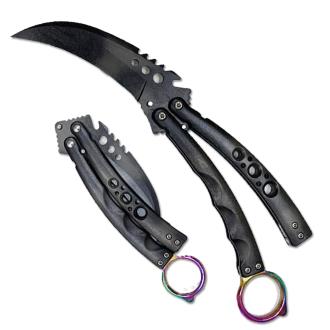 Black Karambit Tactical Butterfly Knife Limited Edition