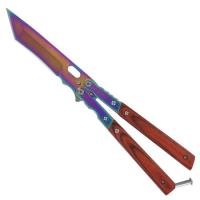 BF2151 - Titanium Caribou Delight Butterfly Knife