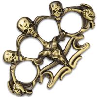 BK4999RAM BK4735 - Skull And Ram Skull Paperweight - Crafted Of Stainless Steel