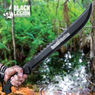 Black Legion Swamp Master Machete Knife With Sheath
