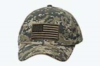 Digital Camo USA Flag Tactical Cap