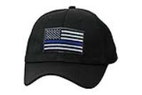 CAP-991A - Black and Blue US Flag Cap