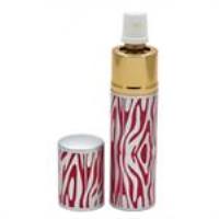 CH34-PZ - Pink Zebra Print Lipstick Pepper Spray Women Discreet for Self Defense