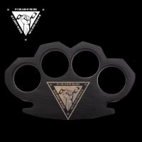 CI-300-BK-CL-LOTF - Land of The Free Steam Punk Black Solid Metal Knuckle Paper Weight