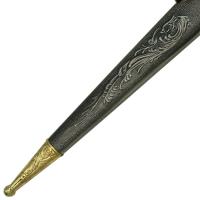 DG1278GD - Renaissance Medieval Scissors Gold Dagger