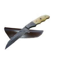 DM-091 - Damascus Steel Custom Hunting Knife