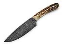 DM-111 - Mountain Stag Twist Knife Twist Pattern Damascus Blade Limited Edition