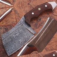 DM-2286 - 1095 Damascus Steel Butchers Knife High Carbon Cutlery