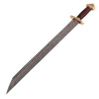 SSD2242 - 7th Century Damascus Steel Medieval Lang Saex Viking Sword