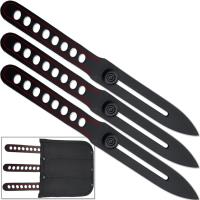 EW-135-3 - Competition Red Line Thrower Set Knives Precision Throwing Adjus