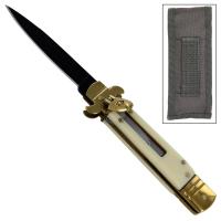 GBS1875BK - Western Riverboat Gambler Switchblade Knife