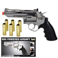HG-132C - HFC HG-132C Gas Powered Revolver Pistol in Silver