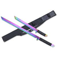 HK-1070RB/635566COL - NINJA SWORD 27&quot; AND 18&quot; OVERALL, TWIN SWORD