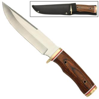 Glacier Park Wooden Fixed Blade Camping Outdoor Knife