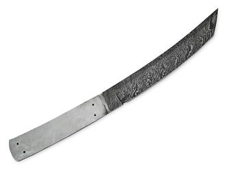 Whit Deer Tanto Damascus High Carbon Steel Japanese Blank Blade Knife