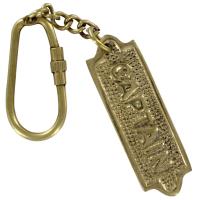 IN11421 - Captain Brass Plate Keychain