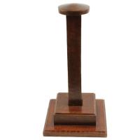 IN2298 - Square Base Wooden Helmet Stand