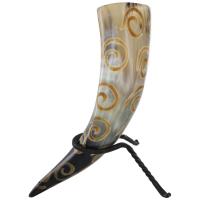 IN4241HR - Spiral Drinking Horn with Rack