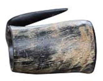 The Hooded Raven Distressed Raider Large Viking Drinking Horn Tankard Mug L